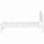 Lit plateforme simple en bois avec tête de lit, blanc-1671904479