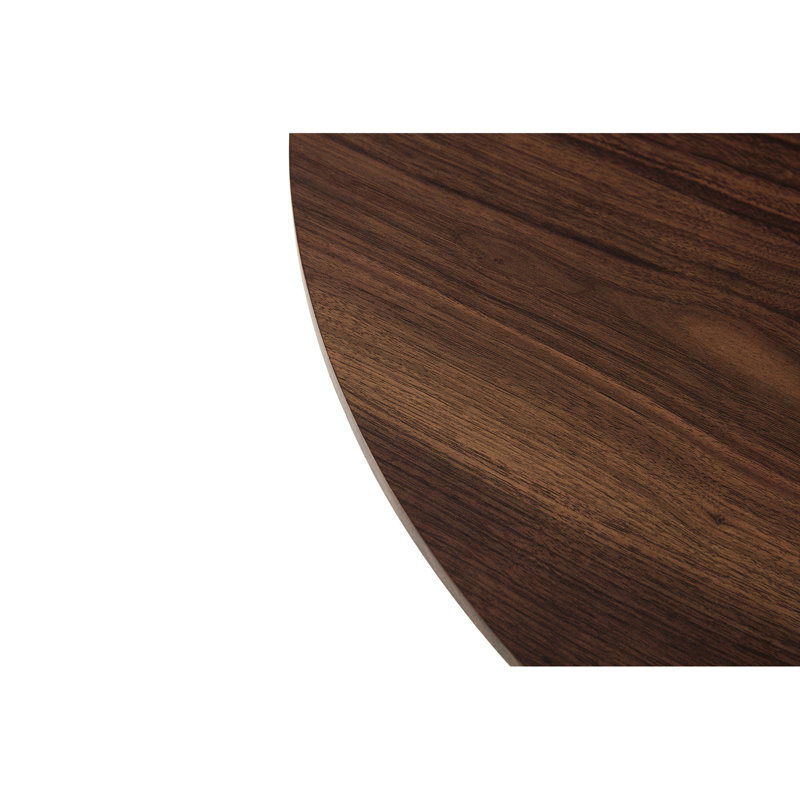 106cm. Table ronde en tulipe, bois naturel, belle apparence pour tout espace de salle à manger ronde et construction durable