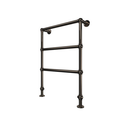Chauffe-serviettes électrique 26,5 "x37" Woodstock - Nickel poli, rempli de fluide