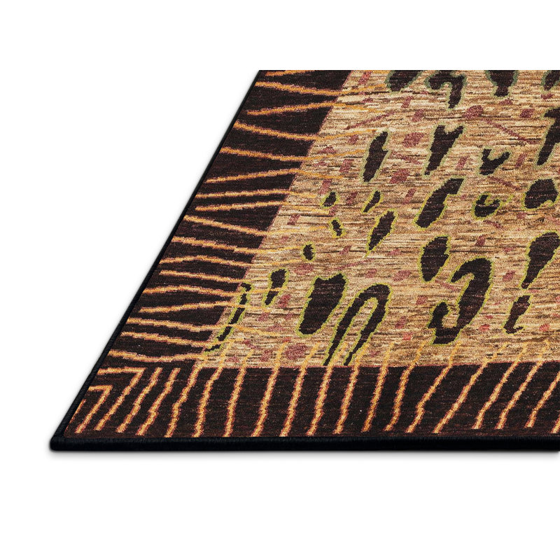 Abstract Indoor Rug, Rectangle 3' x 5'