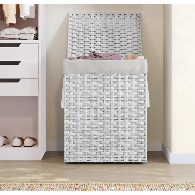 Laundry Hamper, White