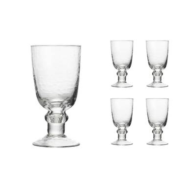 Godinger Wine Glasses, Stemmed Glass Goblets - Dublin Crystal, Set of 4, 10  fluid ounces