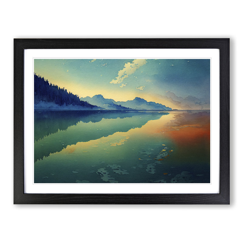 Glowing Lake - Single Picture Frame Print