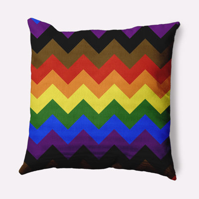 Coussin décoratif à chevrons Alyra