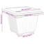  Square Flower Pot 24 Pcs  Plastic-1015413489-1015413488