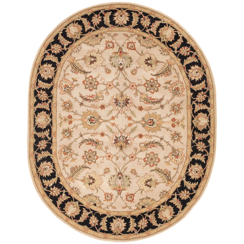 Tapis d'intérieur en laine Barrios, Oval 8 pi x 10 pi