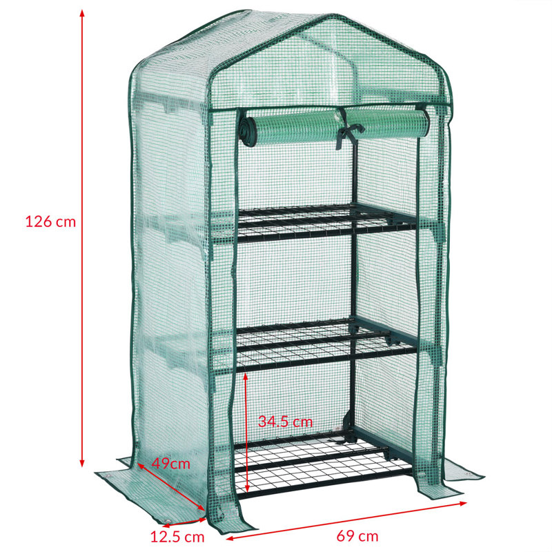 2.5 Ft W x 1.5 Ft D Greenhouse