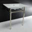 Lavabo de salle de bain console en céramique avec trop-plein-50241373-50233730