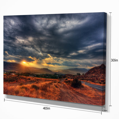 «Beautiful Sunrise in Osoyoos», reproduction de photo sur toile tendue