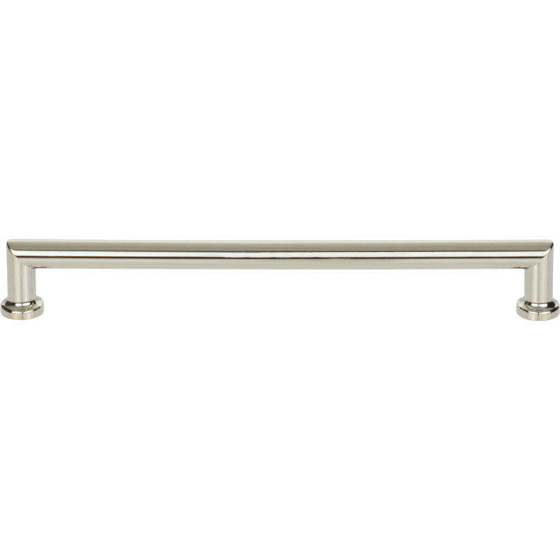 Morris Bar Pull, Polished Nickel, 8 13/16" Center to Center