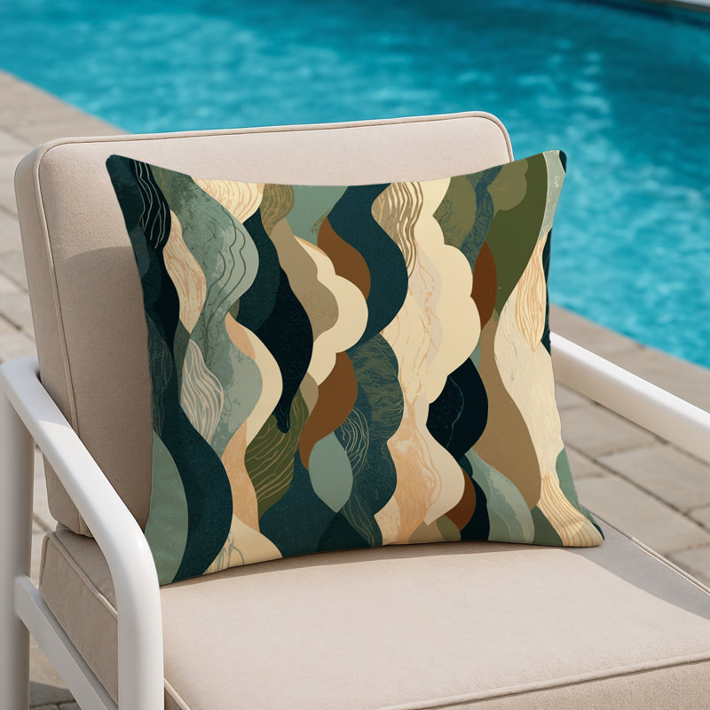 Zenith Veil Indoor And Outdoor Throw Pillow, Square 20"