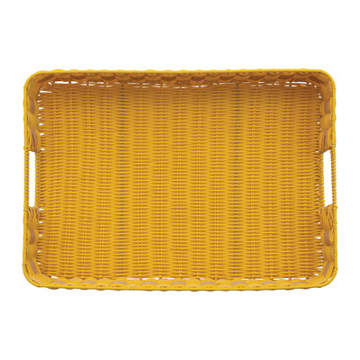Woven Plastic Tray With Handles