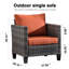 Chaise de patio avec coussin Grano-499905139