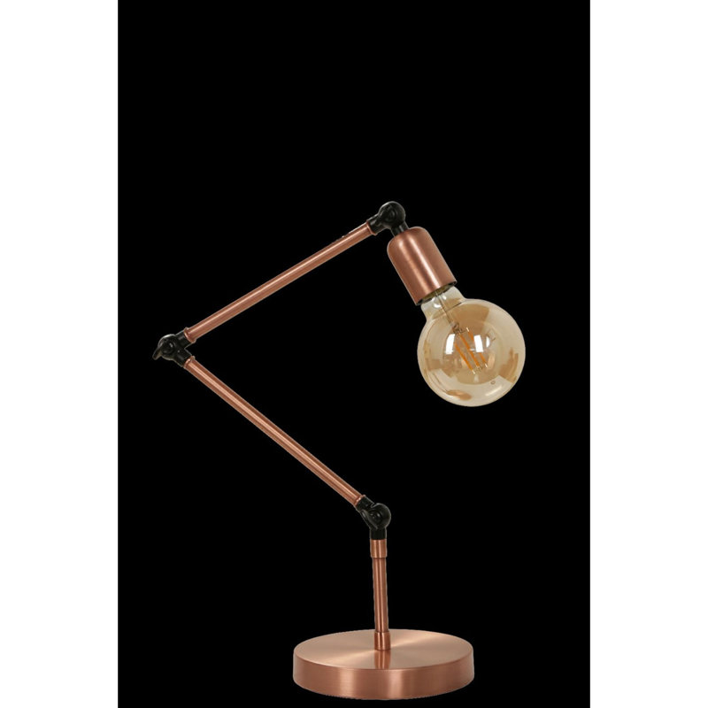 Lampe de bureau 17,72 po., Cuivre / noir