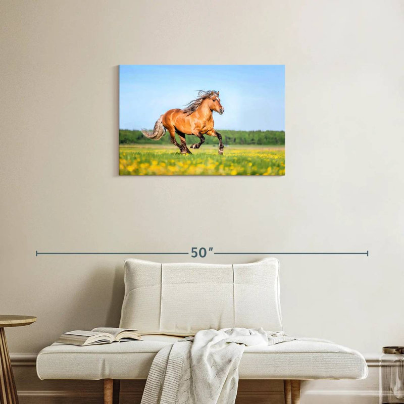 Cheval Palomino, H 20 po x l 30 po