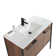 Fine Fixtures Oakville 42 In. W X 18 In. D X 33 In. H Bathroom Vanity In Onix Grey With White Ceramic Sink - Chrome Hardware