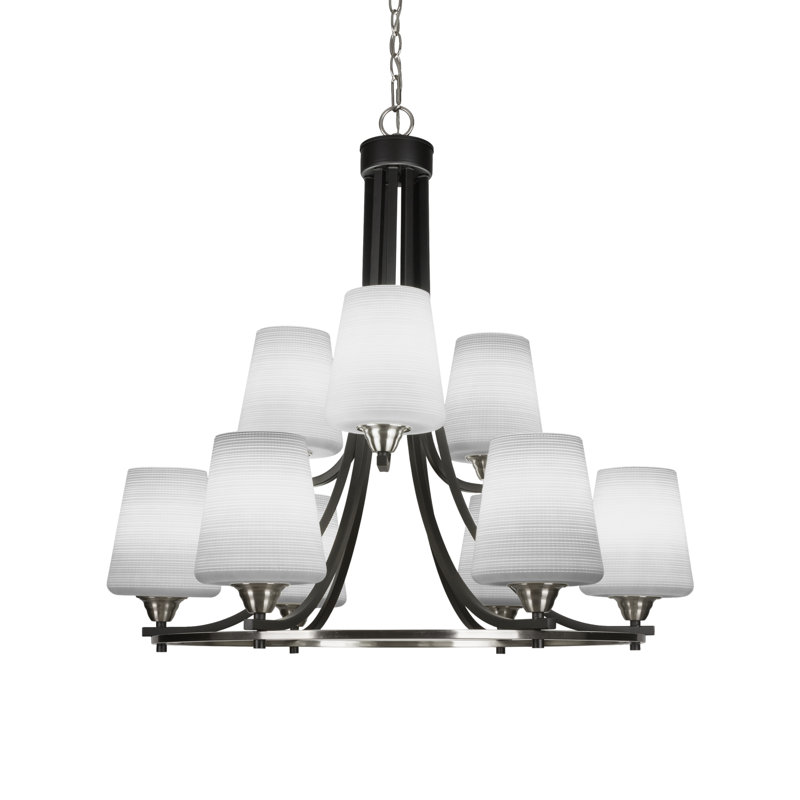 Michell 9-Light Chandelier, White