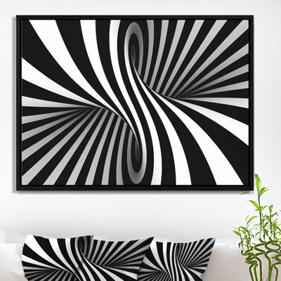 " Black And White Spiral "