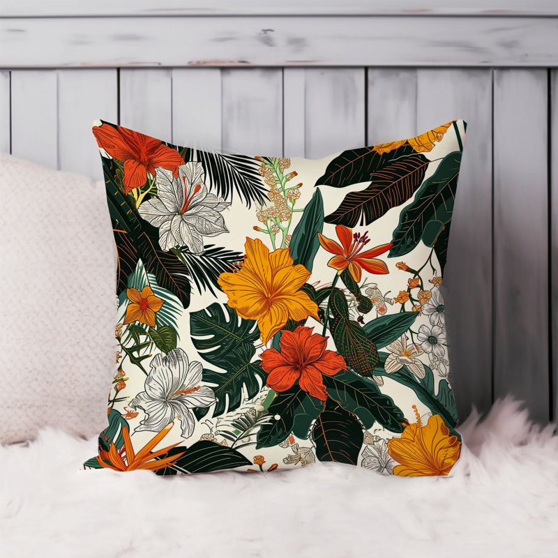 Floral Garden XVI Tropical, 18"H x 18"W