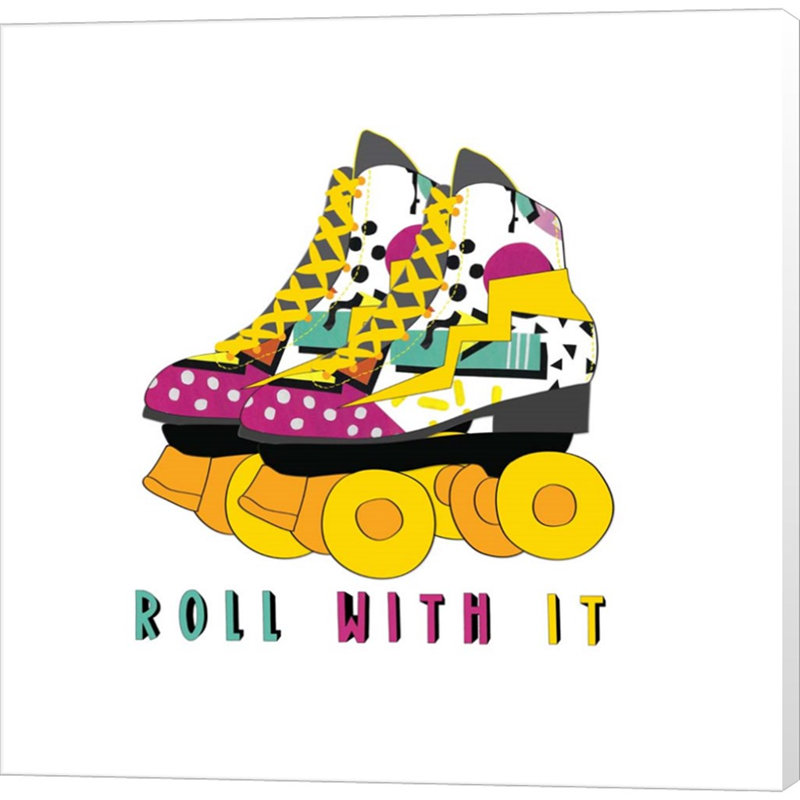 «Roll With It» par Jen Bucheli, art mural sur toile