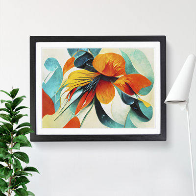 Floral Abstract Vol.4 1 Piece Single Picture Frame Wall Art