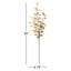 35" Artificial Fall Eucalyptus Spray Set of 3, Multicolor