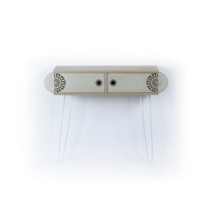Lora Metal Legs 2 Tier Console Table