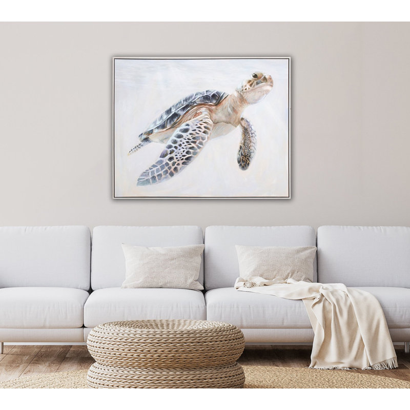 Tranquil Turtle Canvas Wall Art