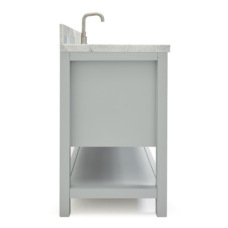 Bayhill 61" W Single Bathroom Vanity Set, Gray, 49"