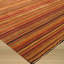 Tapis transitionnel multicolore en laine tissé à plat rouge Lush-16327790