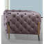 Fauteuil en velours capitonné Anika-251728851