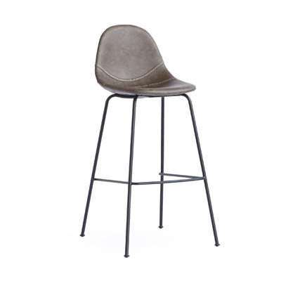 Lana Upholstered Stool with Metal Frame