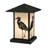 Seneca Heron Stained Glass Pier Mount Light Post Lantern