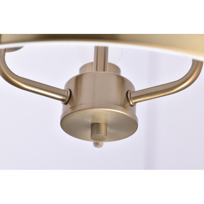 Luminaire suspendu 3 lumières Maliyka, Bronze brillant