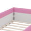 Structure de lit de jour rembourré Guimauve avec clôture et escalier-792967288-770634963