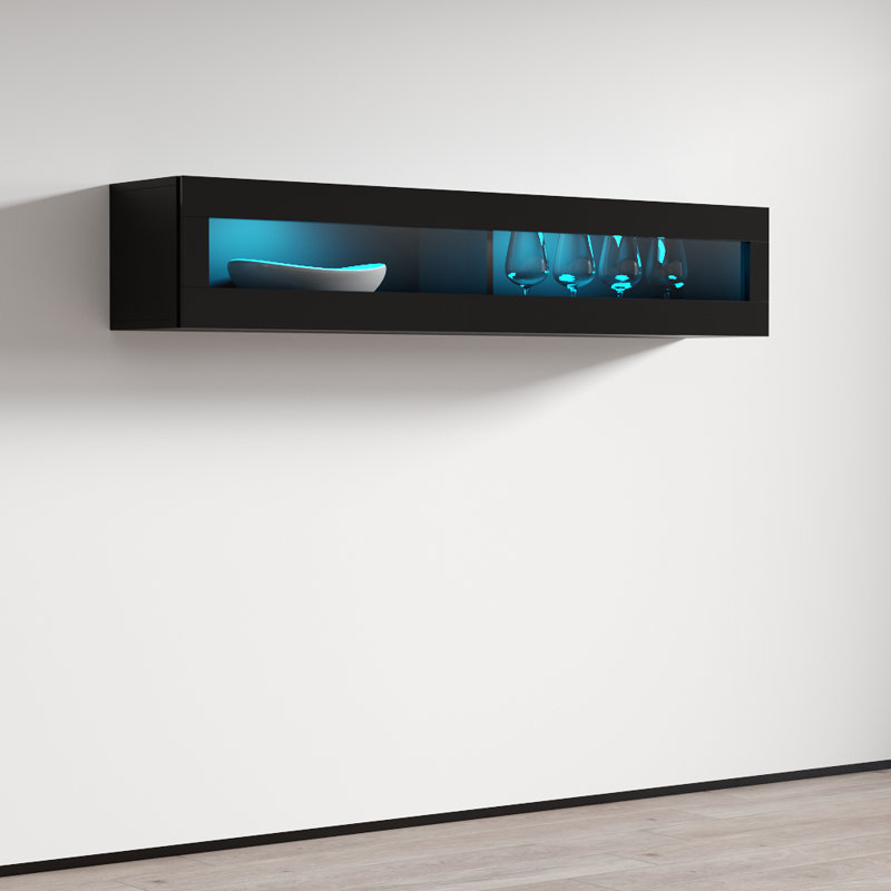 Armoire média flottante noire Type-51 63 "Fly, Noir