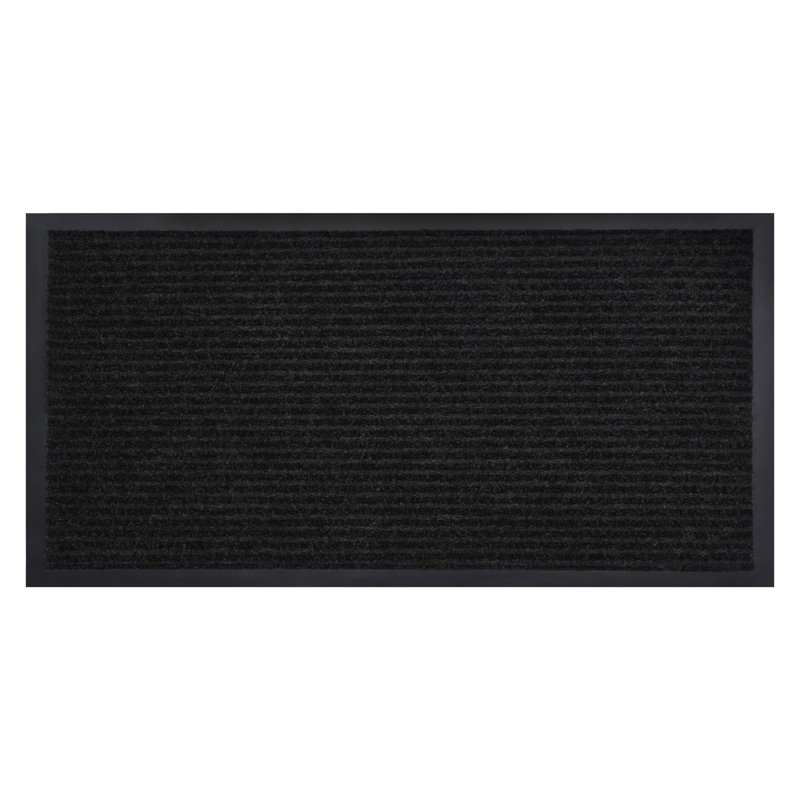 Non-Slip Doormat, 24" W x 48" L, Black