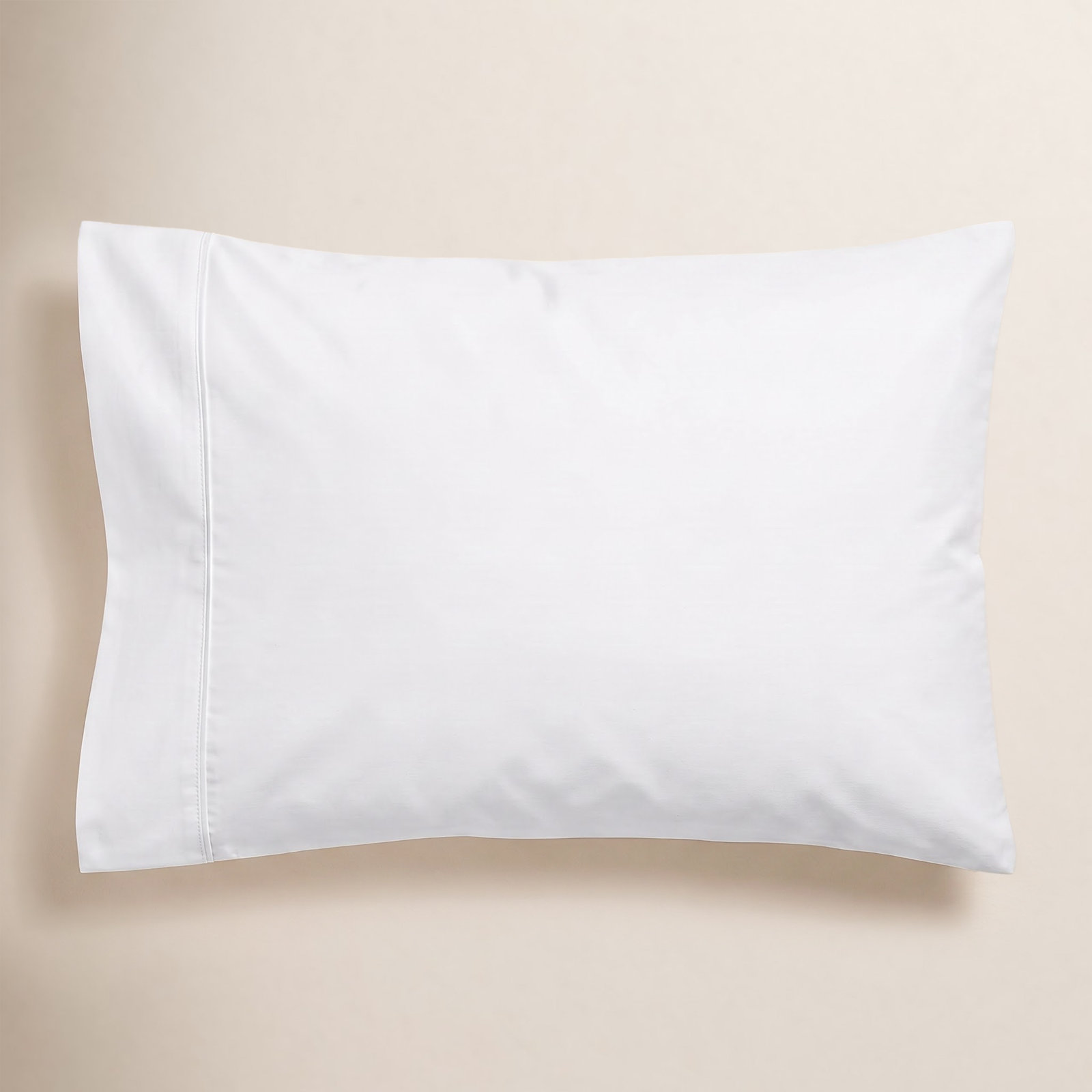 Edmont Cotton Pillowcase, King, White