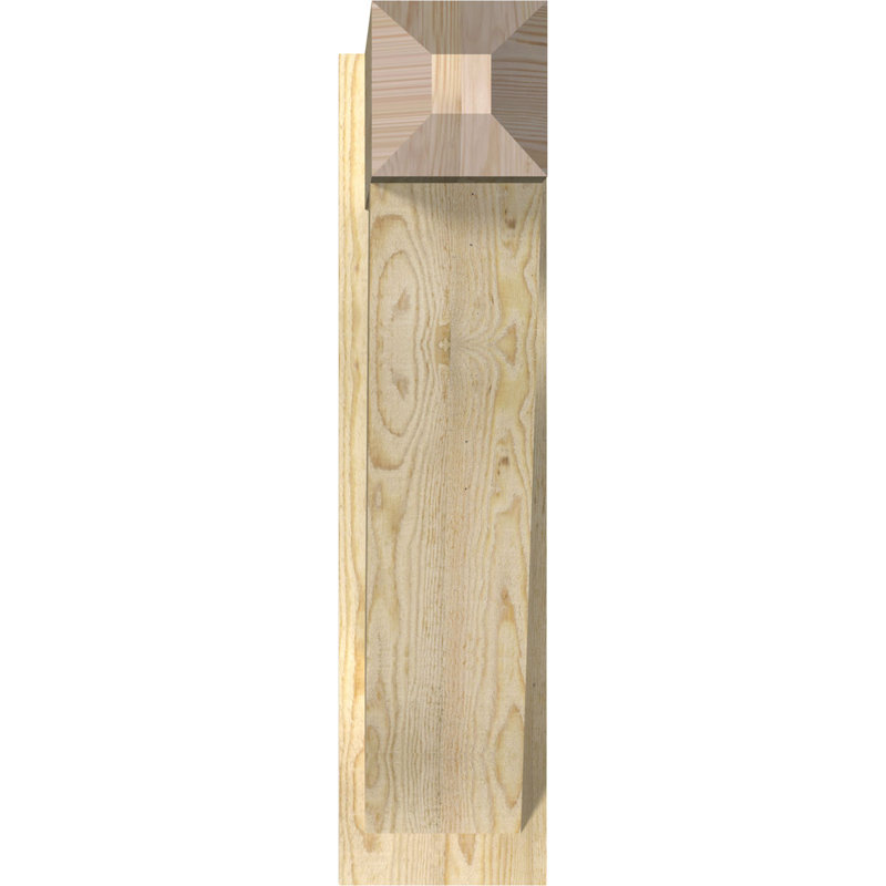 Artisan traditionnel en bois rustique, Sapin Douglas de 8 po (sciage brut), P 26 po x H 32 po