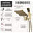 8 Inch Dual Square Shower Head, Rain Shower Head, Adjustable Extension Arm, 3-Way Diverter, 71 Inch Hose-119622080