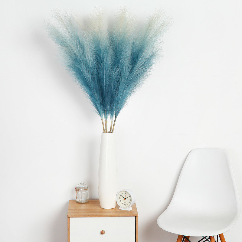 Arrangement de pampas, Bleu