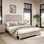Ensemble de chambre à coucher 3 pièces avec lit et 2 tables de chevet-2068603180-2068603178