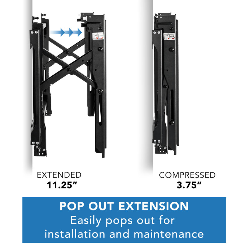 Commercial Grade Pop-Out Video Wall Mount for 32 to 70 Inch TVs