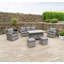 Aarjun 7 Seater Rattan Effect Sofa Set-58714150-58714151