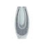 Grand vase de plancher en forme de U avec miroir en verre trempé transparent diamant écrasé, vase décoratif moderne pour salon, entrée, couloir, hôtel