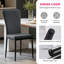 Tufted Upholstered Velvet/Suede Armless Dining Chair with High Back-538156152