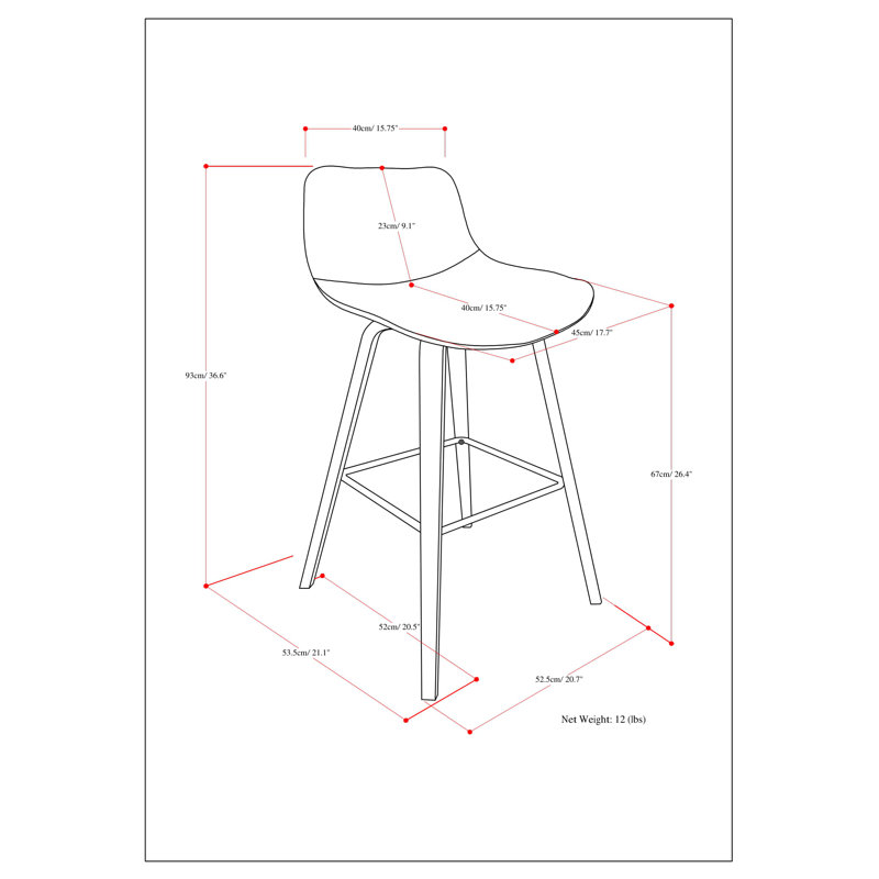 Ensemble de 2 tabourets de bar Mid-Century, Bleu ciel