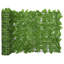 Dakota Fields Balcony Privacy Screen with Green Leaves 600cm x 75cm