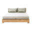 Monterey Teak Outdoor Daybed Lounger-959551081