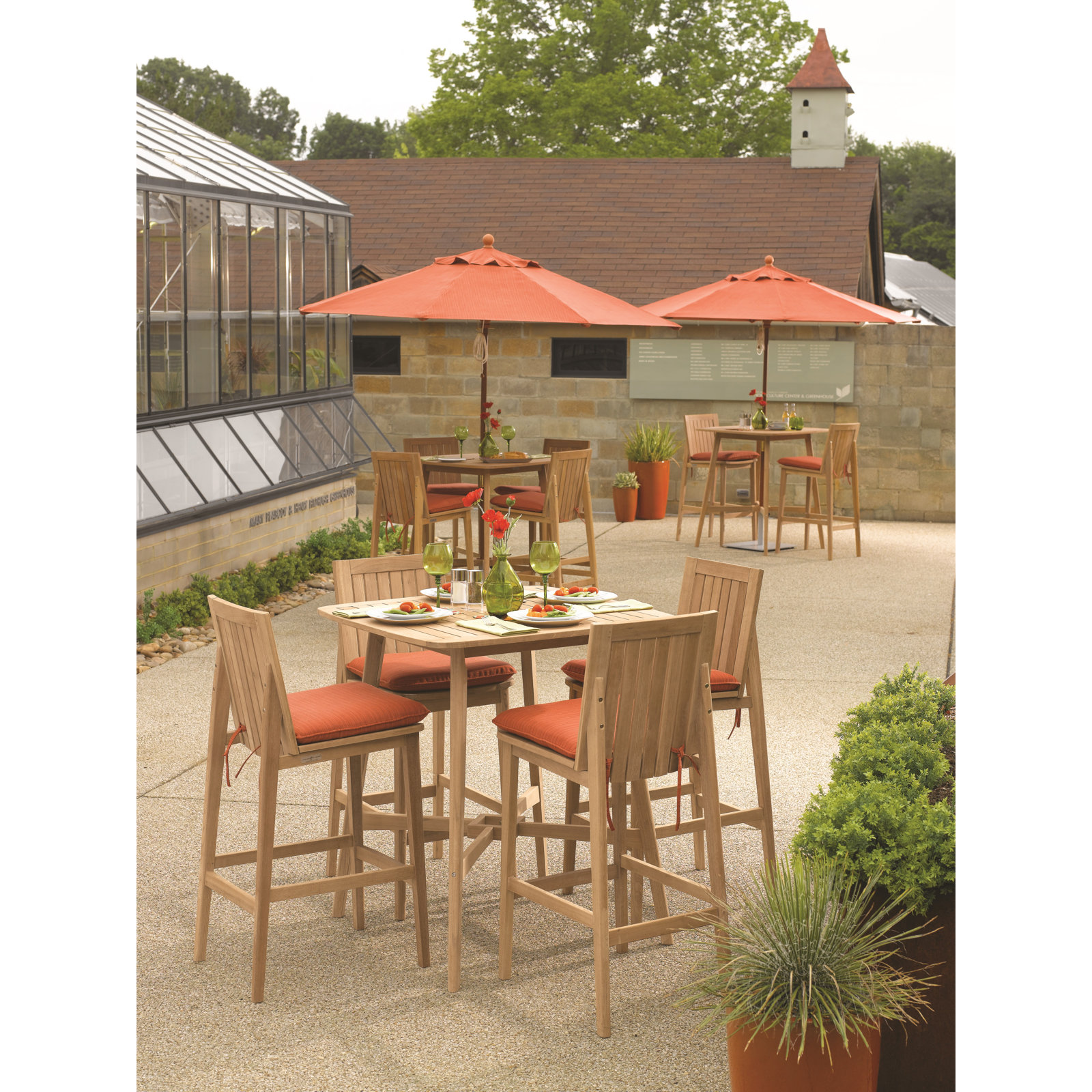 Fowlkes 36'' Outdoor Bar Table